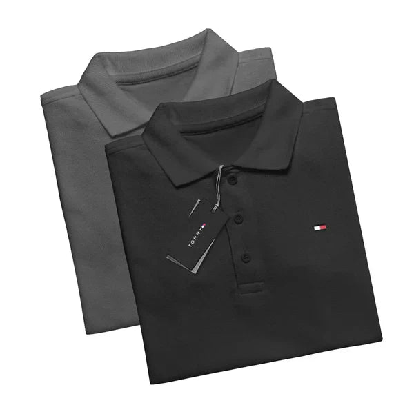 [KAUFEN SIE 1, ERHALTEN SIE 2] Set mit 2 Poloshirt TH Essential