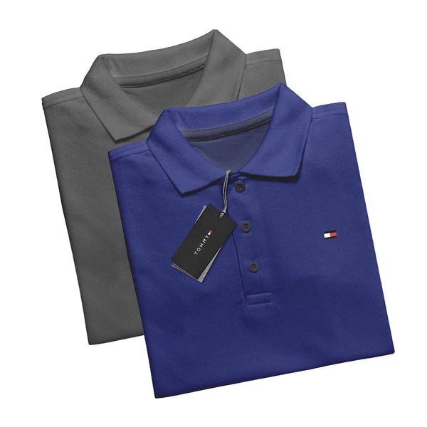 [KAUFEN SIE 1, ERHALTEN SIE 2] Set mit 2 Poloshirt TH Essential