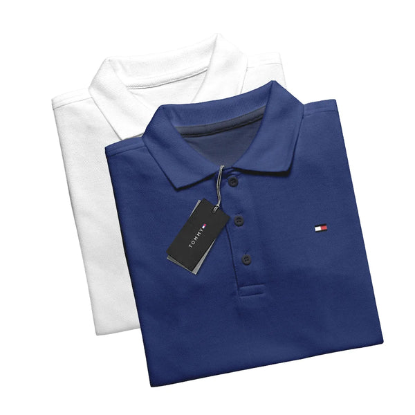 [KAUFEN SIE 1, ERHALTEN SIE 2] Set mit 2 Poloshirt TH Essential