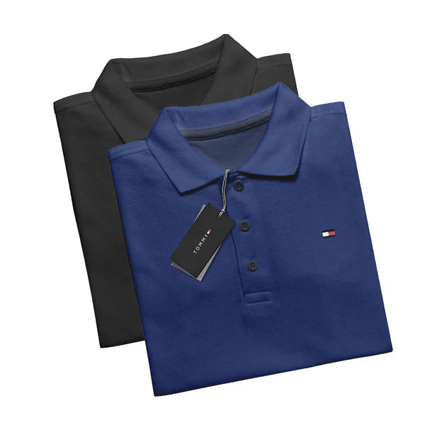 [KAUFEN SIE 1, ERHALTEN SIE 2] Set mit 2 Poloshirt TH Essential